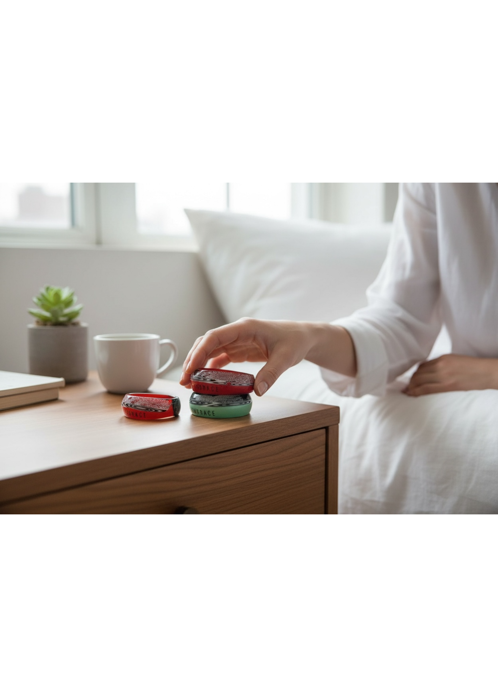 Murano Glass Ring in red/black