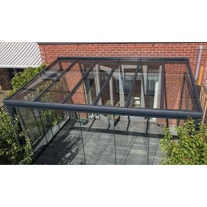 Aluminium Veranda Serre met een glazen dak