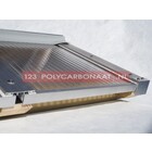 Skylux Polycarbonaat dak compleet met afdeklijsten op rubber