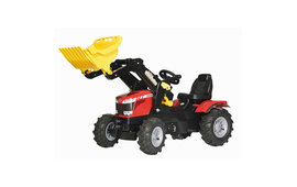 Rolly Toys rollyFarmtrac Massey Ferguson 8650 traptrekker met voorlader en luchtbanden