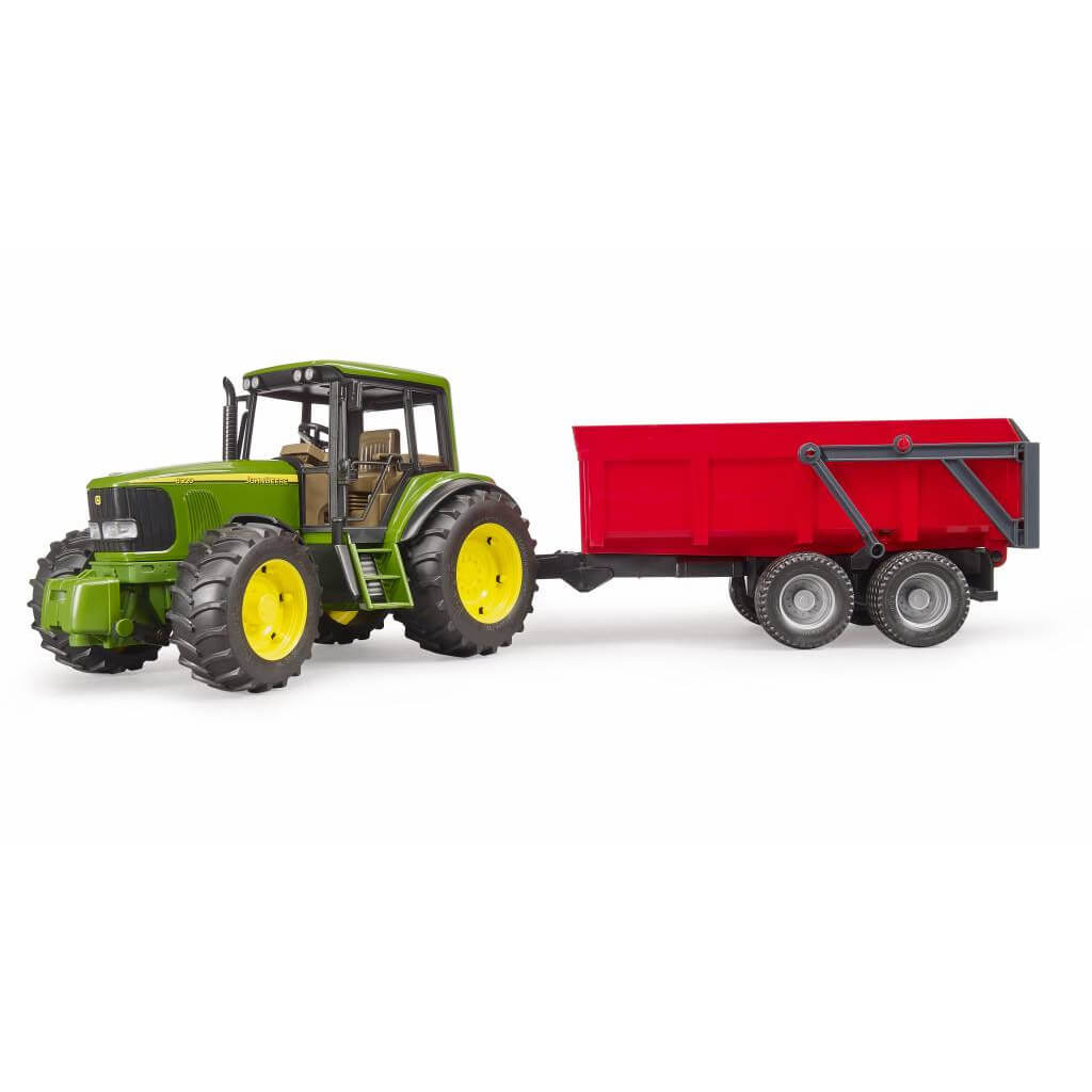 John Deere 6920 tractor met kieper - Bruder, schaal 1:16 afbeelding