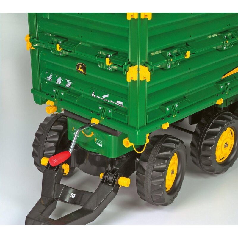 Rolly Toys RollyMega Trailer  Für Kinder Von 3 - 10 Jahre Zweiachsanhaenger Dreiseitenkipper Mit Heckkupplung 122202