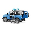 Land Rover Defender politie auto met agent van Bruder