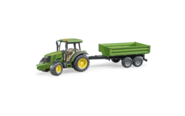 Bruder John Deere 5115M met trailer 1:16