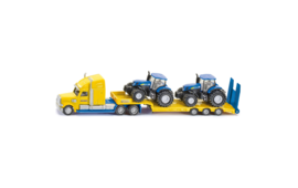 SIKU Vrachtwagen met New Holland tractoren