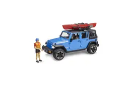 Bruder Jeep Wrangler Rubicon met Kayak and kayaker 1:16