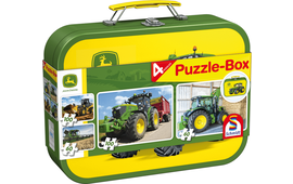 Schmidt Puzzelbox John Deere 4 legpuzzels (2x60 & 2x100)