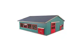 Kids Globe Écurie avec rangement et pâturage 1:32