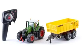 Siku Control-Set Tracteur Fendt avec remorque Joskin + accessoires