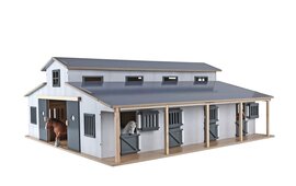 Kids Globe paardenstal met 7 boxen en weide