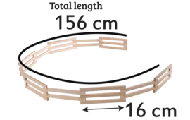 Kids Globe houten hek 1:24