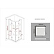 Carna douchecabine hoekinstap vierkant 80x80x195 cm Carna douchecabine hoekinstap vierkant 80x80x195 cm