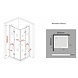 Carna douchecabine hoekinstap 90x80x195 cm Carna douchecabine hoekinstap 90x80x195 cm