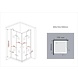 Carna douchecabine hoekinstap 90x75x195 cm Carna douchecabine hoekinstap 90x75x195 cm