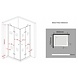 Carna douchecabine hoekinstap 90x75x180 cm Carna douchecabine hoekinstap 90x75x180 cm