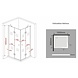 Carna douchecabine hoekinstap 100x90x195 cm Carna douchecabine hoekinstap 100x90x195 cm