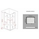 Carna douchecabine hoekinstap 120x80x195 cm Carna douchecabine hoekinstap 120x80x195 cm
