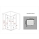 Carna douchecabine hoekinstap 120x90x195 cm Carna douchecabine hoekinstap 120x90x195 cm