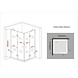Carna douchecabine hoekinstap vierkant 120x120x195 cm Carna douchecabine hoekinstap vierkant 120x120x195 cm
