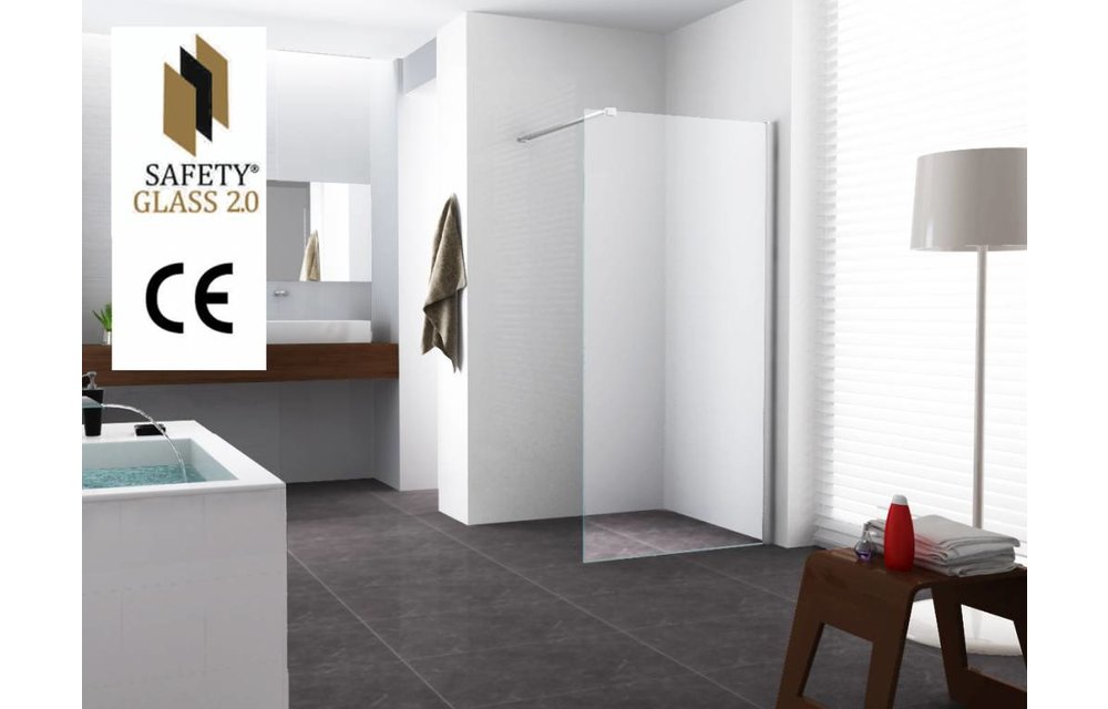 Safety Glass 2.0 10 mm NANO 90x200 cm inloop douche