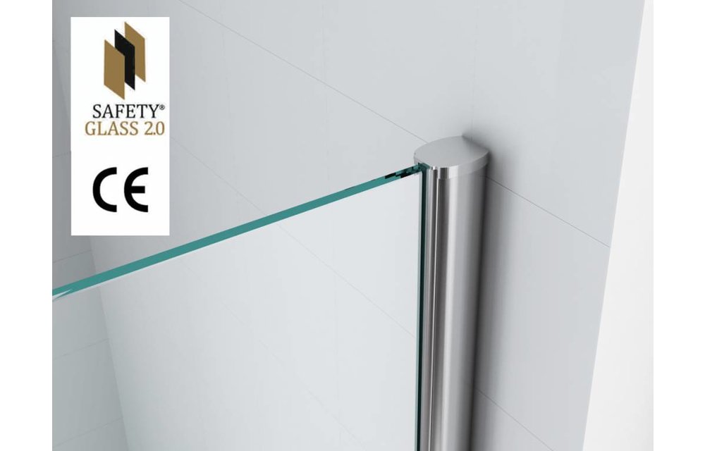 Safety Glass 2.0 10 mm NANO 90x200 cm inloop douche