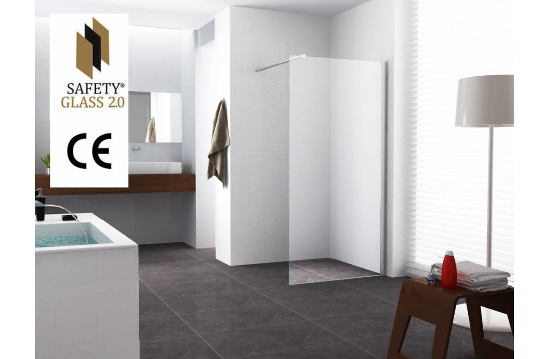 Safety Glass 2.0 10 mm NANO 100x200 cm inloop douche