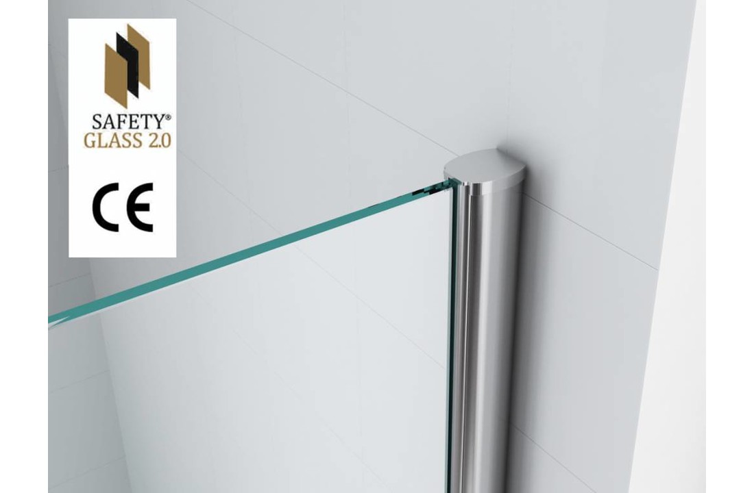Safety Glass 2.0 10 mm NANO 100x200 cm inloop douche