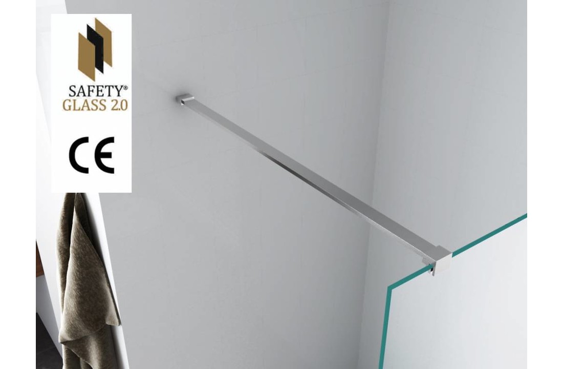 Safety Glass 2.0 10 mm NANO 120x200 cm inloop douche