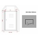 Porto draaideur nisdeur 85x190 met helder glas Porto draaideur nisdeur 85x190 met helder glas