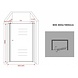 Porto draaideur nisdeur 90x190 met helder glas Porto draaideur nisdeur 90x190 met helder glas