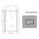 Porto draaideur nisdeur 100x190 met helder glas Porto draaideur nisdeur 100x190 met helder glas
