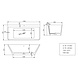 Inge semi vrijstaand ligbad Solid Surface 179 x 85 x 58 cm wit Inge semi vrijstaand ligbad Solid Surface 179 x 85 x 58 cm wit