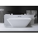 Inge semi vrijstaand ligbad Solid Surface 179 x 85 x 58 cm wit Inge semi vrijstaand ligbad Solid Surface 179 x 85 x 58 cm wit