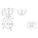 Tessa opzetfontein rond Solid Surface 20 x 20 cm wit Tessa opzetfontein rond Solid Surface 20 x 20 cm wit