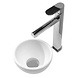 Tessa opzetfontein rond Solid Surface 20 x 20 cm wit Tessa opzetfontein rond Solid Surface 20 x 20 cm wit