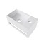 Julia fontein Solid Surface 35 x 20 x 16 mat wit rechts