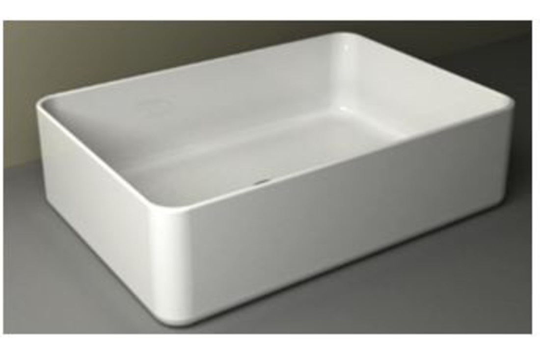 Link opzetwastafel vierkant 50 x 35 x 12 cm wit