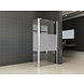 Zijwand+scharnierprofiel rechts 350x2000 10mm NANO gedeeltelijk matglas Zijwand+scharnierprofiel rechts 350x2000 10mm NANO gedeeltelijk matglas