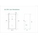 Douche nisdeur 70 cm rookglas 8 mm Douche nisdeur 70 cm rookglas 8 mm