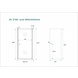 Douche nisdeur 80 cm rookglas 8 mm Douche nisdeur 80 cm rookglas 8 mm