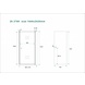 Douche nisdeur 100 cm rookglas 8 mm Douche nisdeur 100 cm rookglas 8 mm