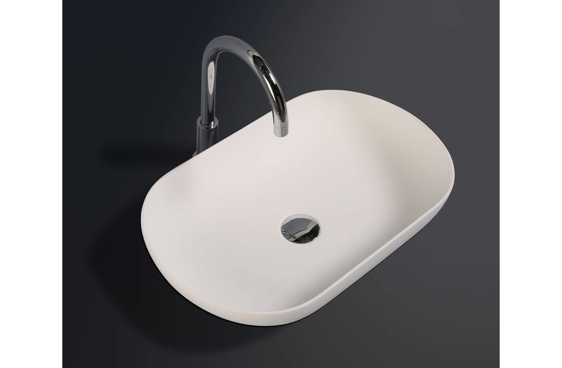 Rheiner Design Opzetwastafel Solid Surface 54 X 34 X 12 cm