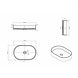 Rheiner Opzetwastafel Solid Surface 38 x 38 x 11 cm - rond Rheiner Opzetwastafel Solid Surface 38 x 38 x 11 cm - rond