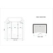 PELO XL Douchedeur 160x195 cm nisdeur - helder glas PELO XL Douchedeur 160x195 cm nisdeur - helder glas