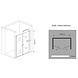 Swing XL Douchedeur Pendeldeur 140x195 cm Helder Glas Swing XL Douchedeur Pendeldeur 140x195 cm Helder Glas