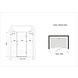 PELO-XL douchedeur 165x195 cm nisdeur - helder glas PELO-XL douchedeur 165x195 cm nisdeur - helder glas