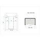 PELO XL Douchedeur 190x195 cm Nisdeur - helder glas PELO XL Douchedeur 190x195 cm Nisdeur - helder glas