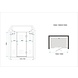 PELO XL Douchedeur 195x195 cm Nisdeur - helder glas PELO XL Douchedeur 195x195 cm Nisdeur - helder glas