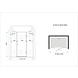 PELO XL Douchedeur 210x195 cm Nisdeur - helder glas PELO XL Douchedeur 210x195 cm Nisdeur - helder glas
