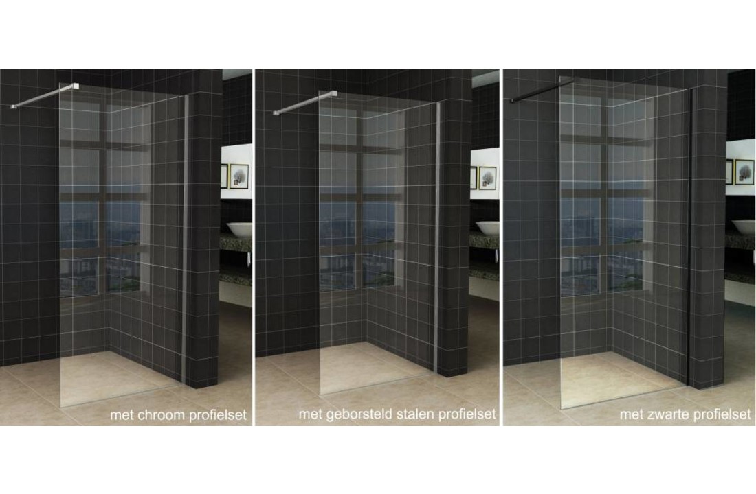 Slim inloopdouche 80x200 cm 8 mm Nano